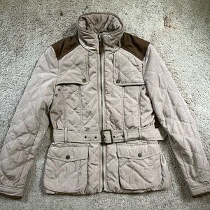 ZARA Quilted Riding Coat (size L)